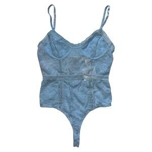 Wild Honey Light Blue Lace Body Suit